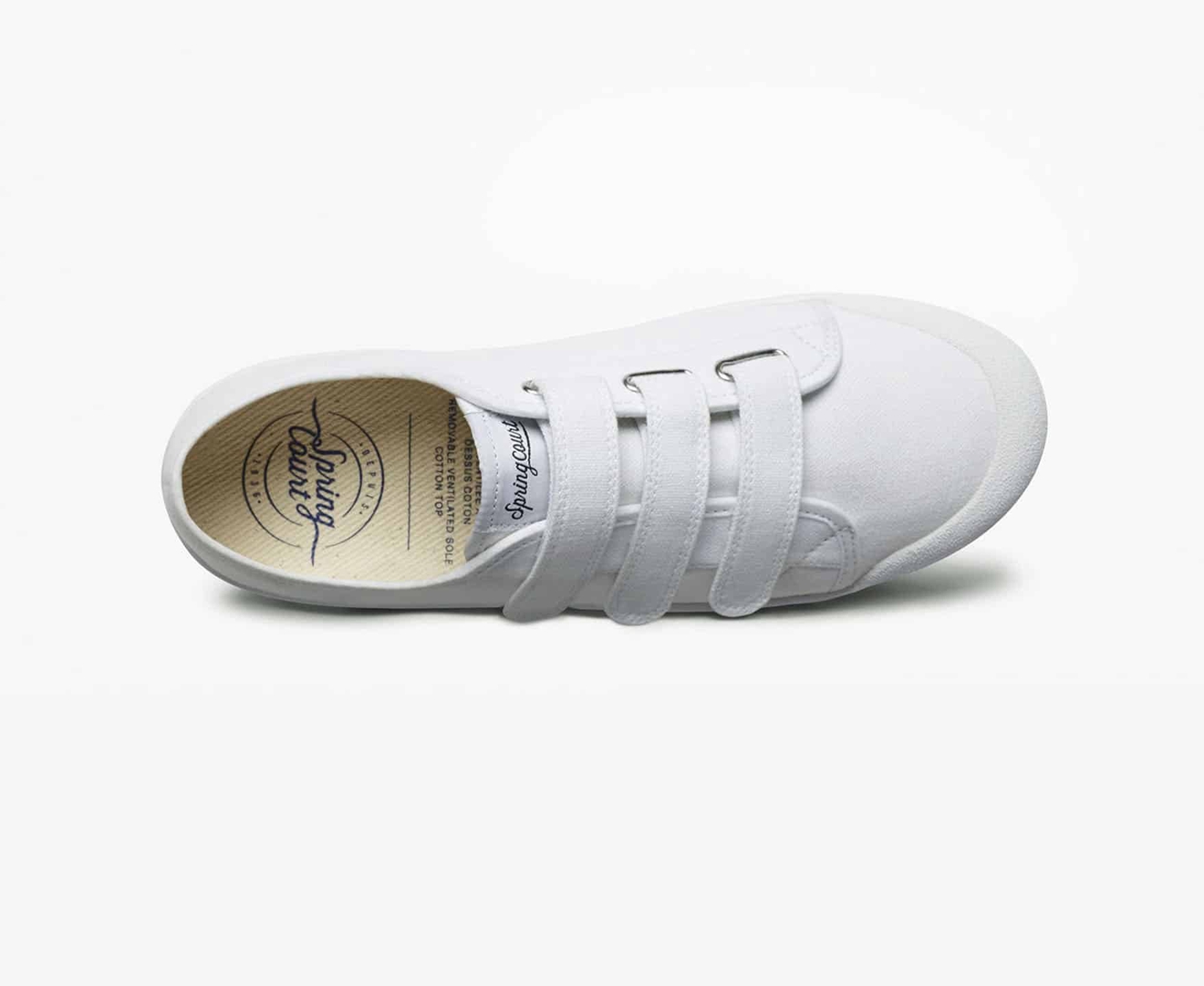 Spring Court G2 SCRATCH CANVAS Men's Trainers White | South Africa-47YLETNFM